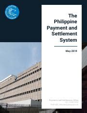 The Philippine Payment and Settlement System .
